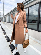R&B | Elegante Doppelreihige Jacke Wolle und Polyester Klassisch, Warm
