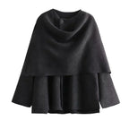R&B | Jacke mit Schal Bequem und Warm Perfekt für Den Winter