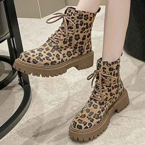 R&B | Leopardenmuster Stiefel