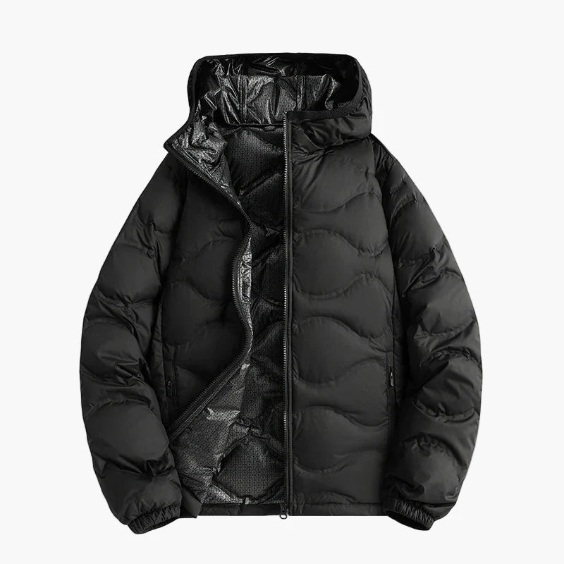 R&B | Steppjacke mit Kapuze - Winter Outdoor Freizeitjacke
