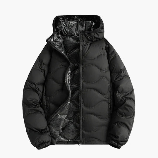 R&B | Steppjacke mit Kapuze - Winter Outdoor Freizeitjacke