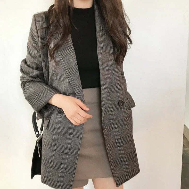 R&B | Blazer mit Karierter Jacke