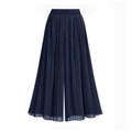 R&B | Damenhose mit weitem Bein und Mesh-Detail
