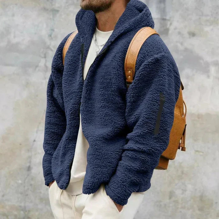 R&B | Herren Kapuzen-Fleecejacke