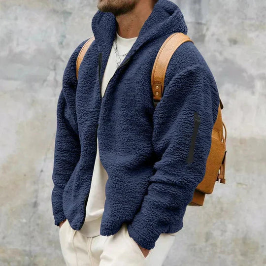 R&B | Herren Kapuzen-Fleecejacke