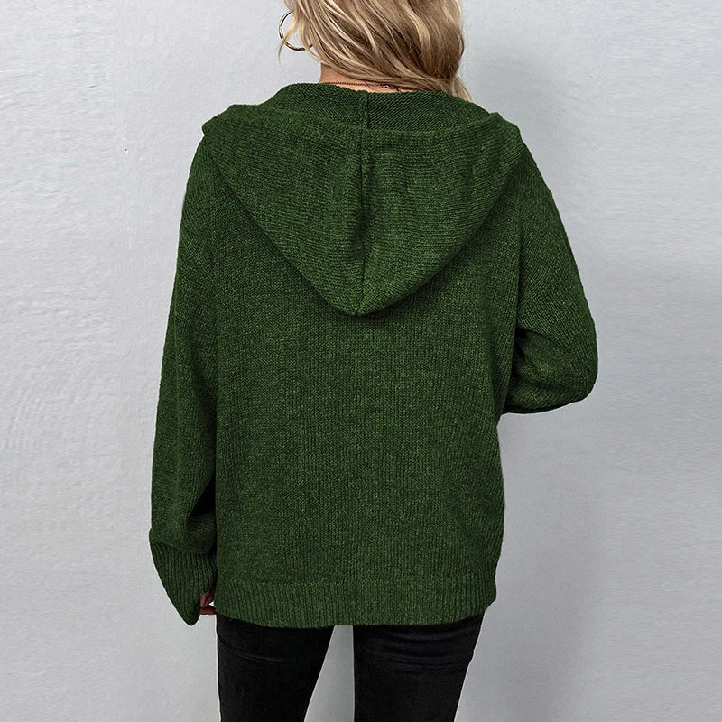 R&B | Strickjacke mit Kapuze