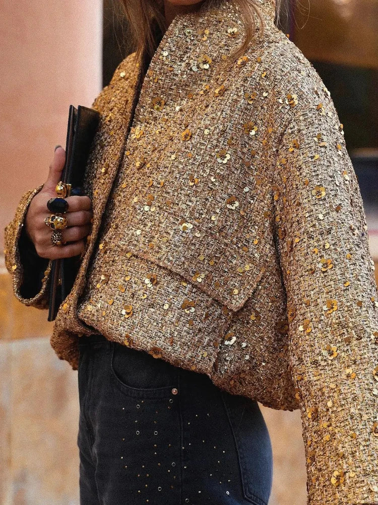 R&B | Pailettenbomberjacke