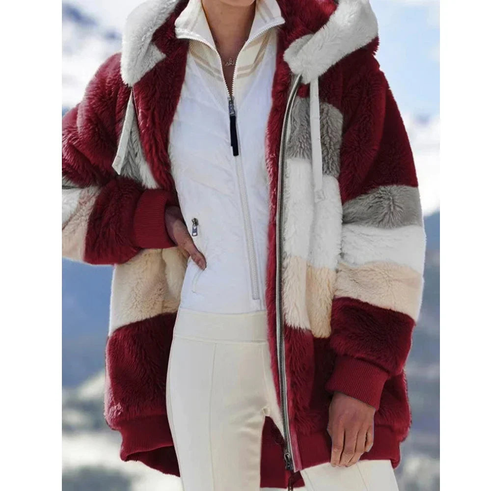 R&B | Fleecejacke mit Kapuze