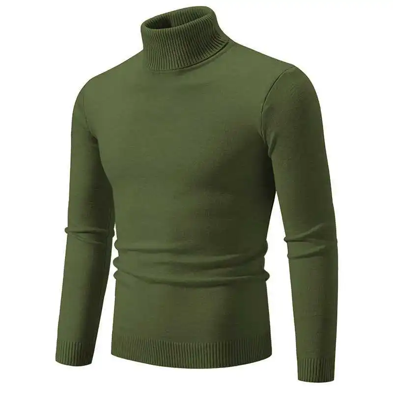 R&B - Stilvoller Rollkragen Einfarbiger Herbstpullover für Männer