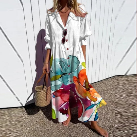 R&B | Luxuriöses Frühlings-Bohemian-Kleid
