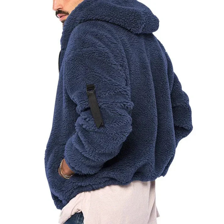 R&B | Herren Kapuzen-Fleecejacke