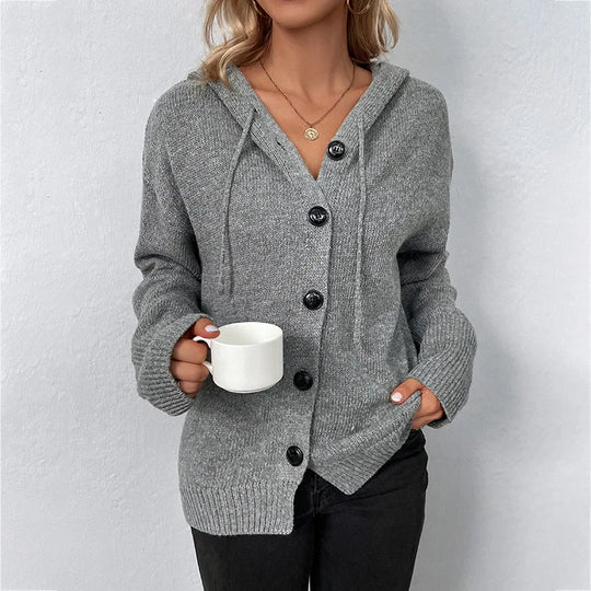 R&B | Strickjacke mit Kapuze