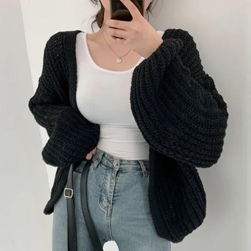 R&B | Oversized Chunky Strickjacke