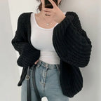 R&B | Übergröße Strickjacke aus grobem Strick