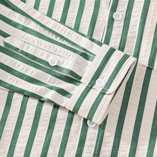 R&B | Stylisches Gestreiftes Button-Down Hemd