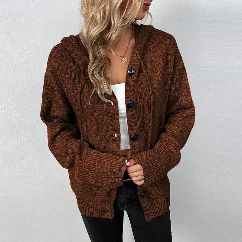 R&B | Strickjacke mit Kapuze