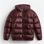 R&B | Herren Pufferjacke - Mit Kapuze und durchgehendem Reißverschluss
