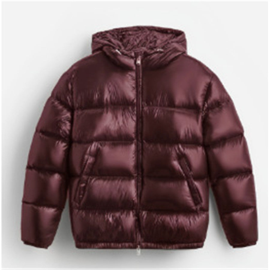 R&B | Herren Pufferjacke - Mit Kapuze und durchgehendem Reißverschluss