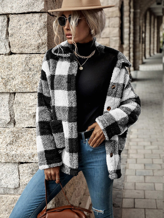 R&B | Flanelljacke mit Knöpfen für Damen