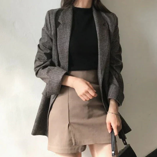 R&B | Blazer mit Karierter Jacke