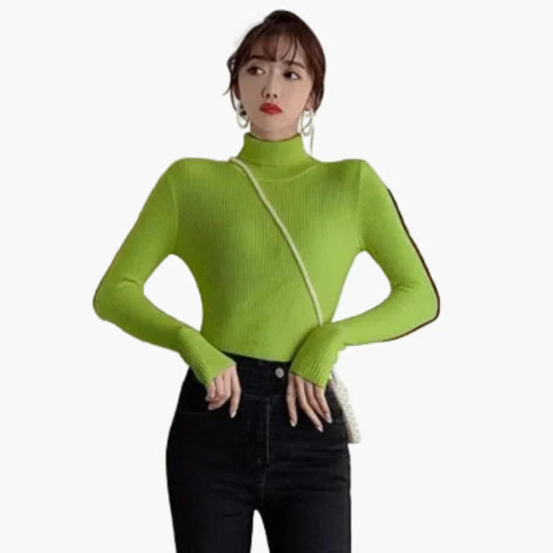 R&B | Rollkragenpullover Gerippt Basic Langarm - Vielseitiger Herbst & Winter Look