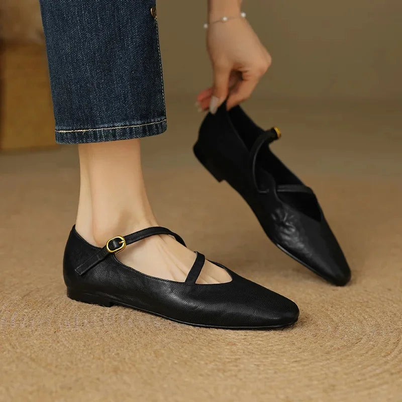 Klassische Damenschuhe aus Leder R&B R&B