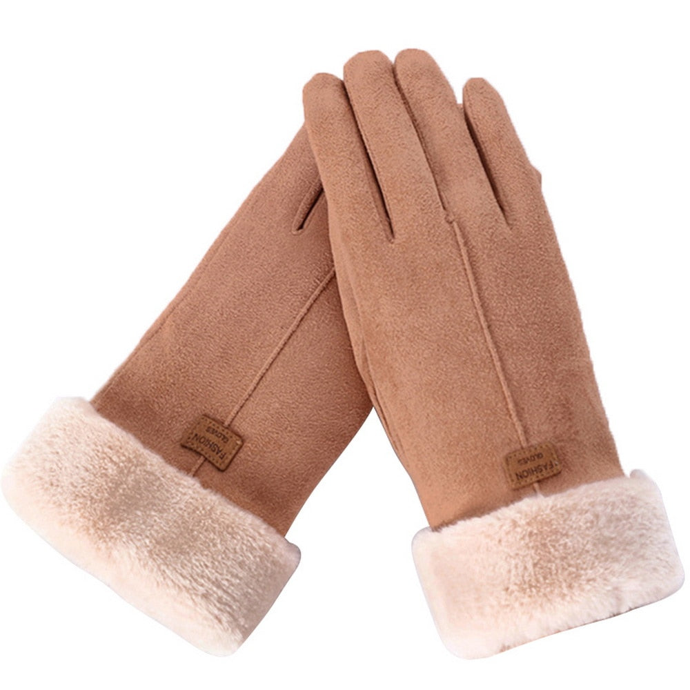 R&B | Schicke und Stilvolle Winter Furry Handschuhe für Frauen