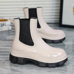 R&B | Kurze Gummistiefel – Wasserdicht – Slip-On – Elastische Einsätze – Grip-Sohle