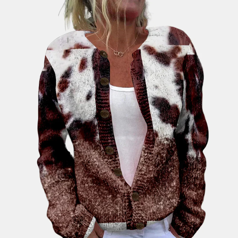 R&B | Schicke Bedruckte Strickjacke