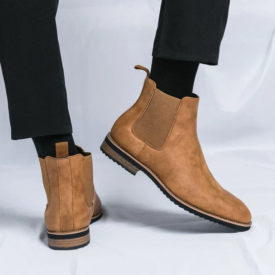 R&B | Leder Chelsea Stiefel