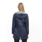 R&B | Regenjacke wasserdicht mit Kapuze, atmungsaktiv, Parka für Outdoor