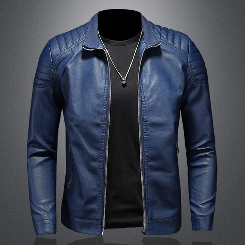 R&B – Premium PU-Jacke im Bikerstil für Herren