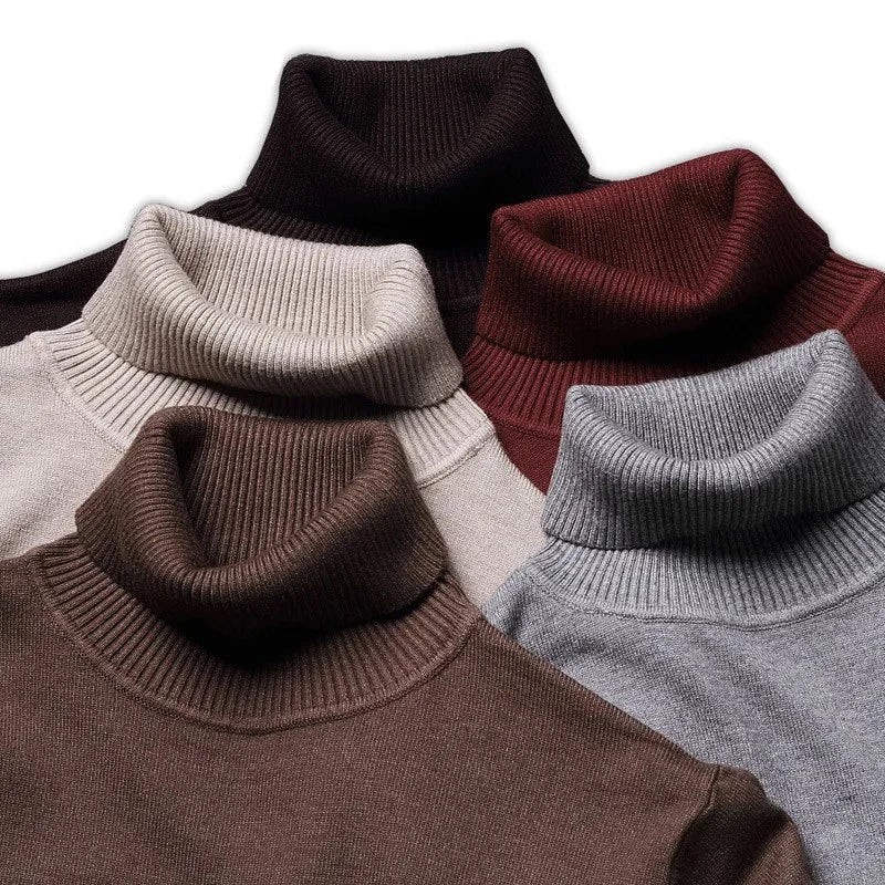 R&B | Weicherer & Bequemer Herrenrollenkragenpullover aus Baumwolle