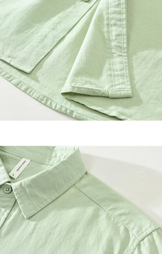 R&B | Lässige Langarmhemd Baumwolle Zeitloses Design