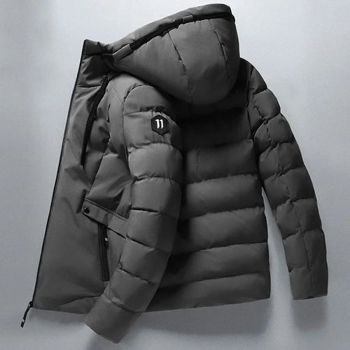 R&B | Gepolsterte Winterjacke mit Kapuze Polyester Warm und Funktional