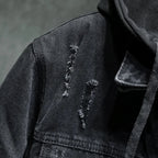 R&B | Herren Jeansjacke mit modernem Kapuzenpulli