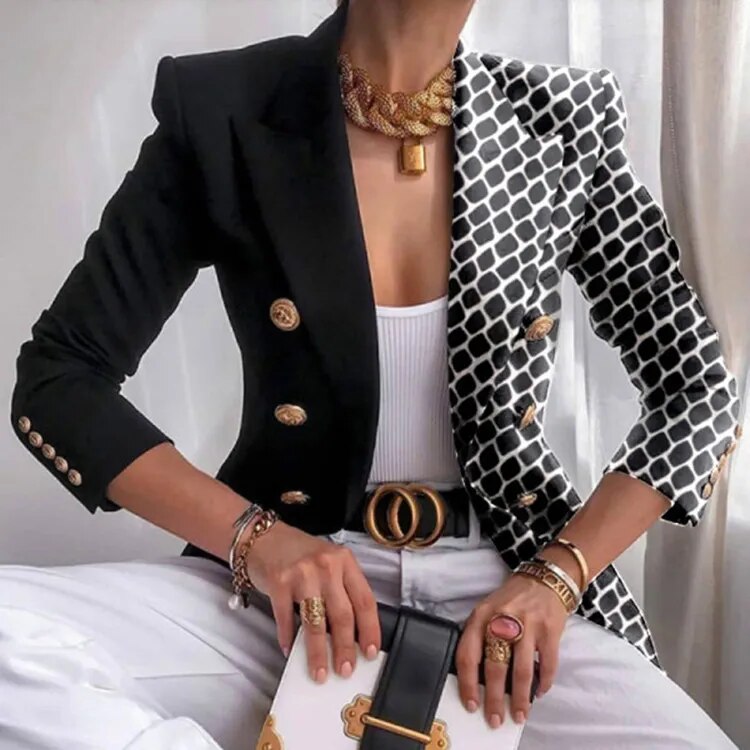 R&B | Blazer Gedruckt In Der Taille