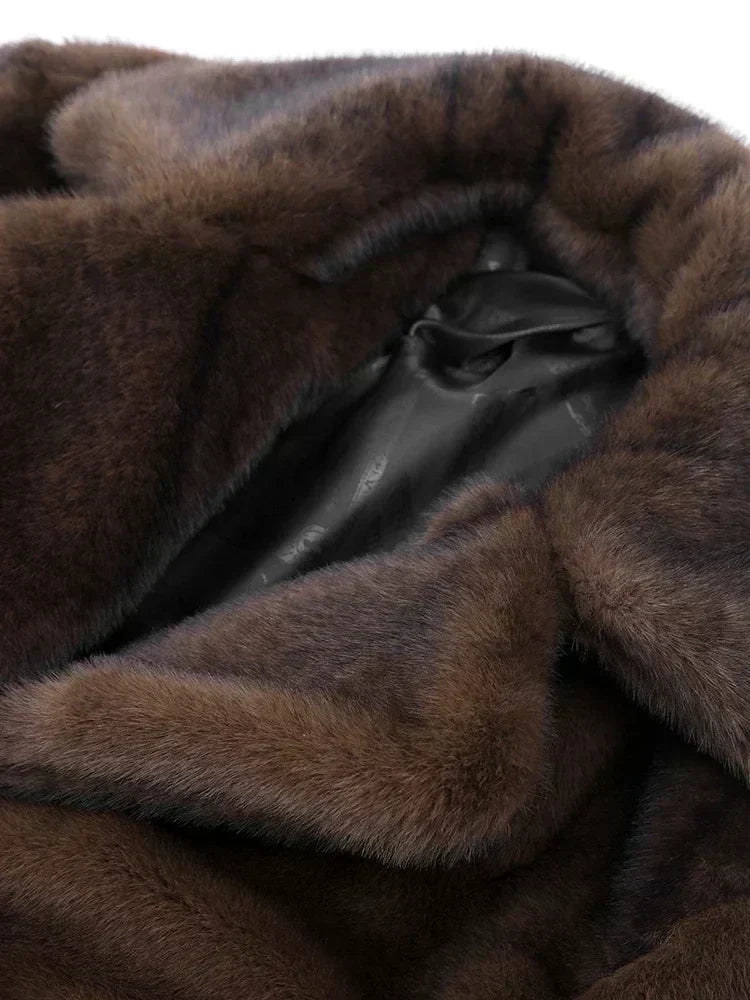 R&B | Winter Lange mit Kunstfellfutter für Damen Ideal für Kaltes Wetter