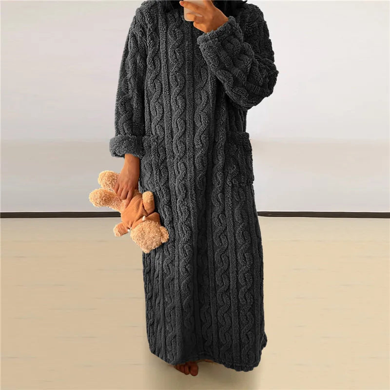 Fleece Teddy Kleid