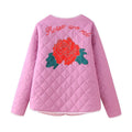 R&B | Mantel Rosa Damen mit Patchwork und Schleife