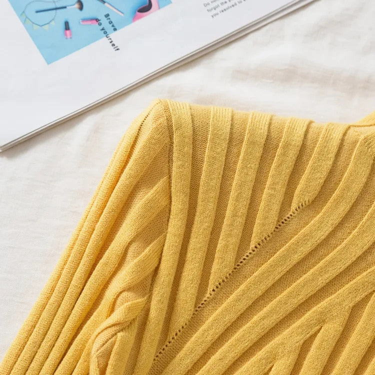 R&B | Damen Strickpullover mit Rollkragen und Langen Ärmeln