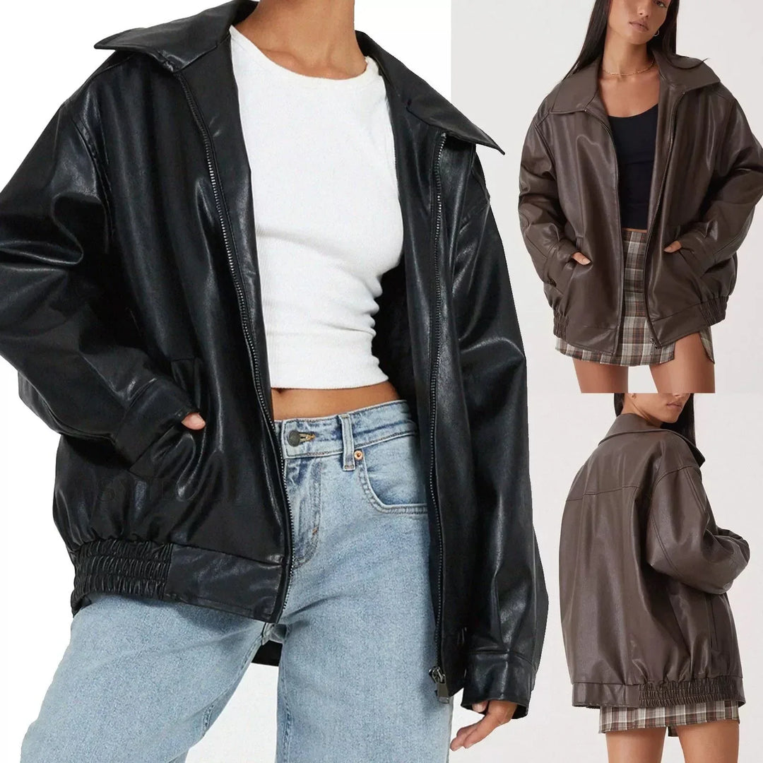 R&B | Oversized Lederjacke