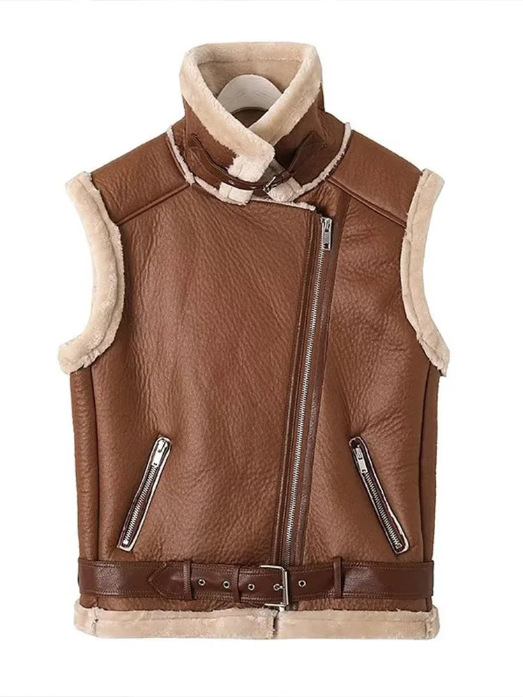 R&B | Leder Bodywarmer Warm & Trendy
