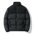 R&B | Unisex gesteppte Jacke mit Details aus kordeligem Samt Aiden