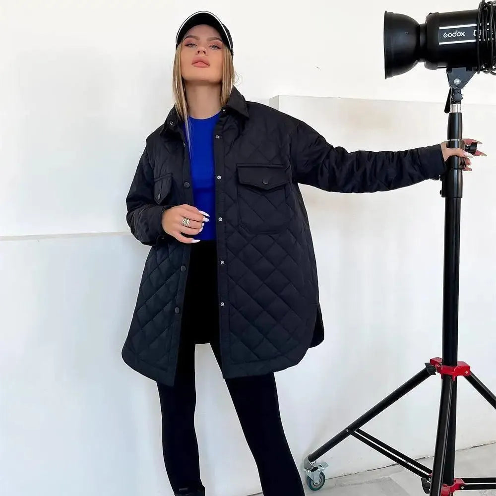 R&B | Jacke Stilvoll Knopfverschluss, Geräumige Taschen Ideal für Den Herbst