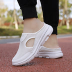 R&B Damen Slip-On-Pantoletten aus Mesh mit seitlichen Ausschnitten