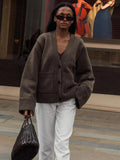 R&B | Eleganter V-Ausschnitt Cardigan