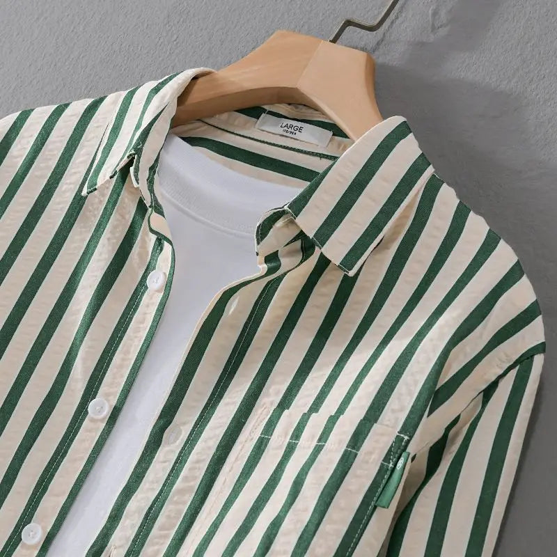 R&B | Stylisches Gestreiftes Button-Down Hemd