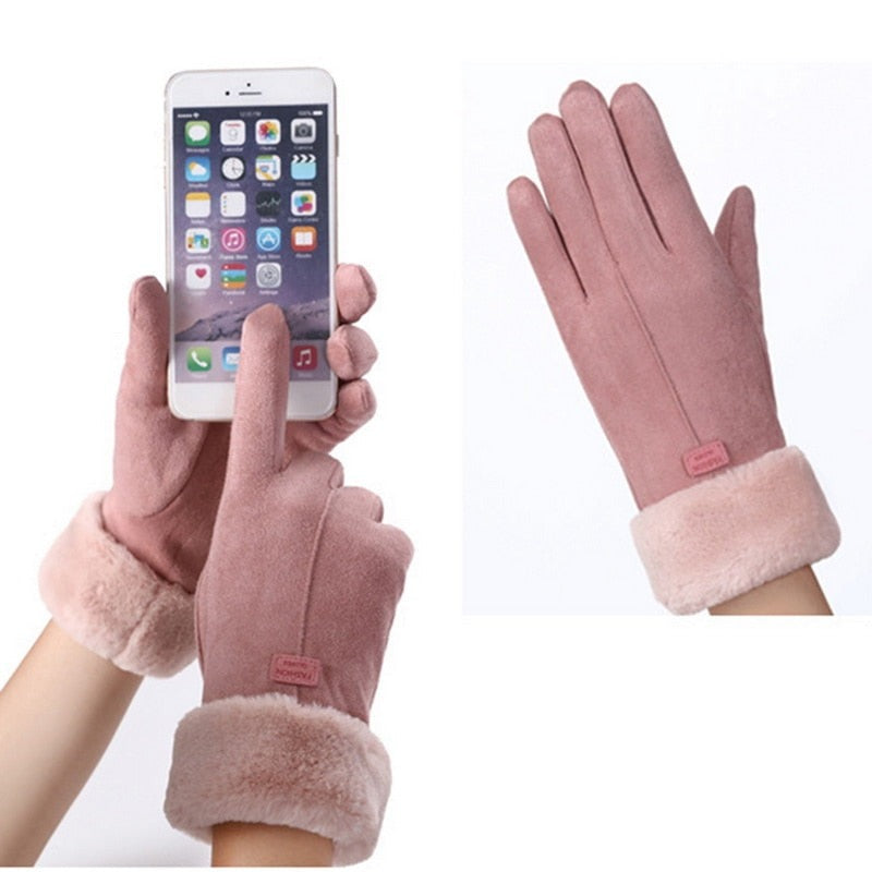 R&B | Schicke und Stilvolle Winter Furry Handschuhe für Frauen
