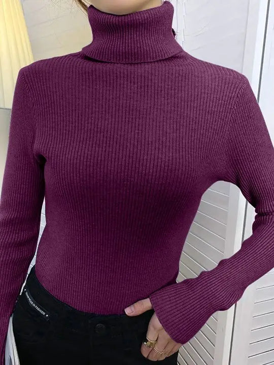 R&B | Strickpullover Gerippte Struktur Figurunabhängiger Schnitt